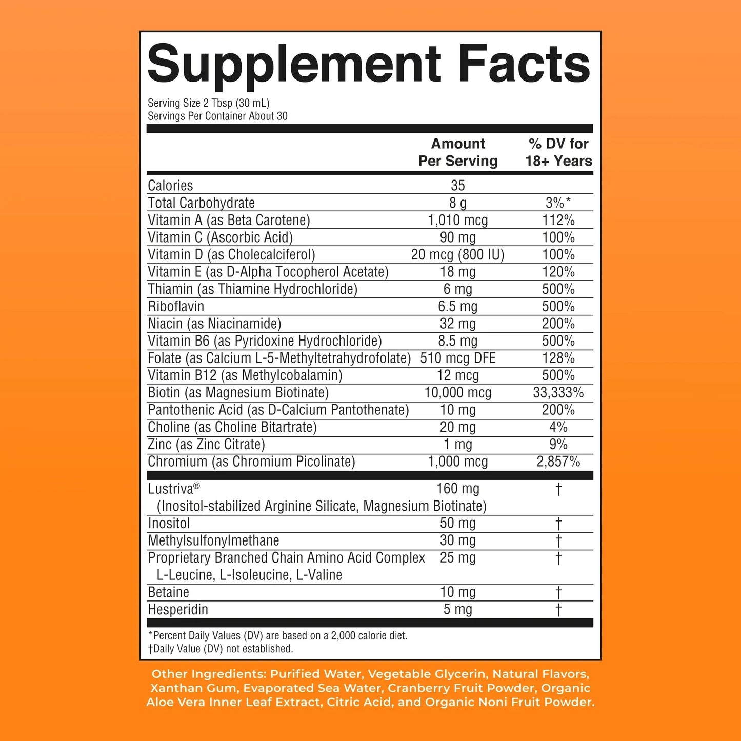 Liquid Morning Multivitamin + Hair Growth