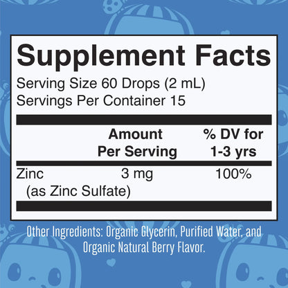 CoComelon Organic Toddler Zinc Liquid Drops