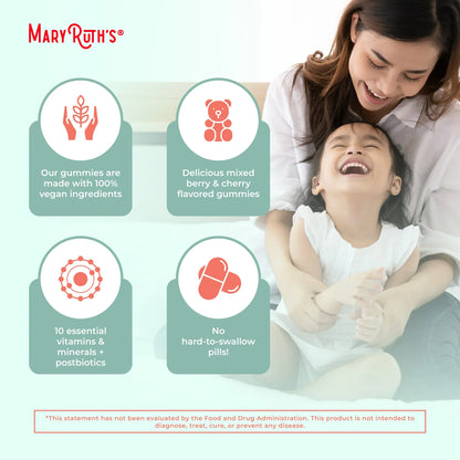 Organic Toddler Multivitamin + Postbiotics Gummies