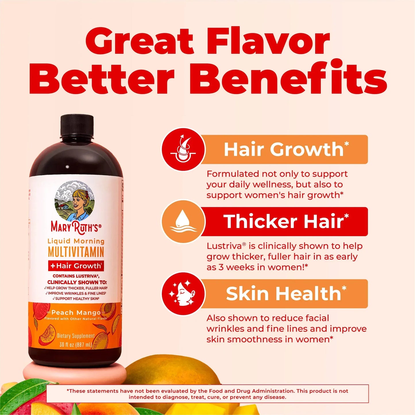 Liquid Morning Multivitamin + Hair Growth