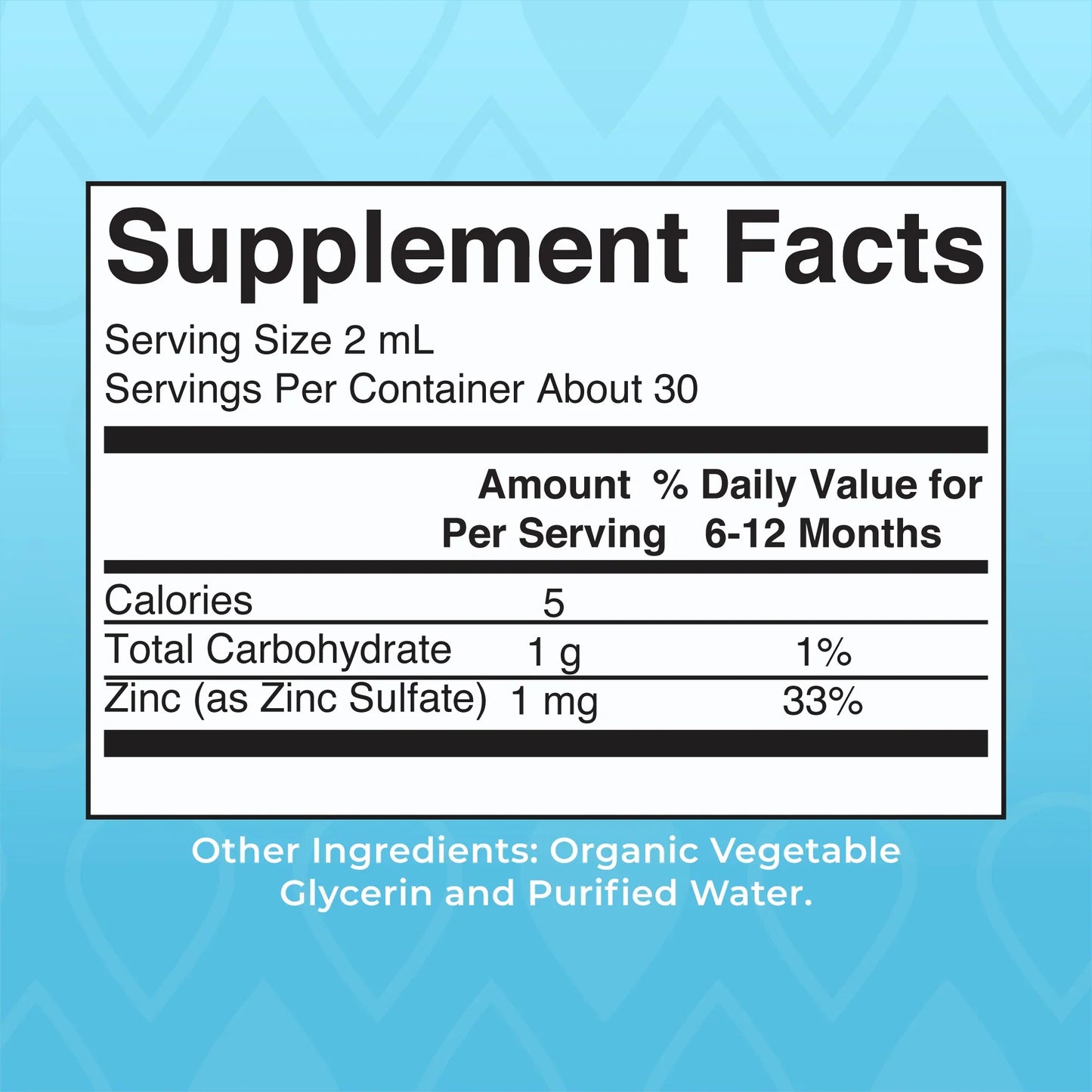 Organic Infant Liquid Zinc