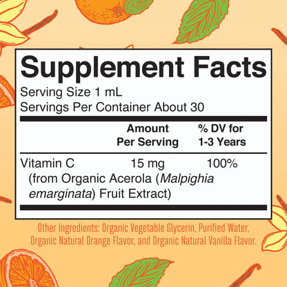Organic Toddler Vitamin C Liquid Drops