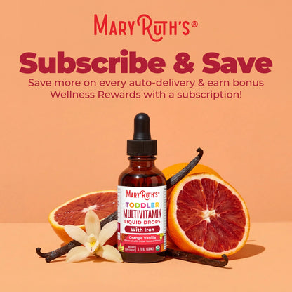 Organic Toddler Multivitamin Liquid Drops With Iron