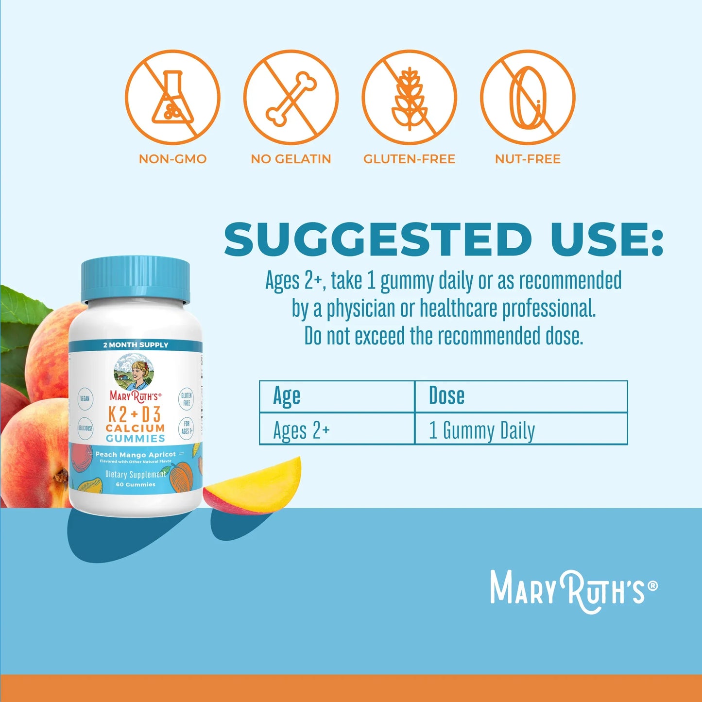 K2 + D3 Calcium Gummies