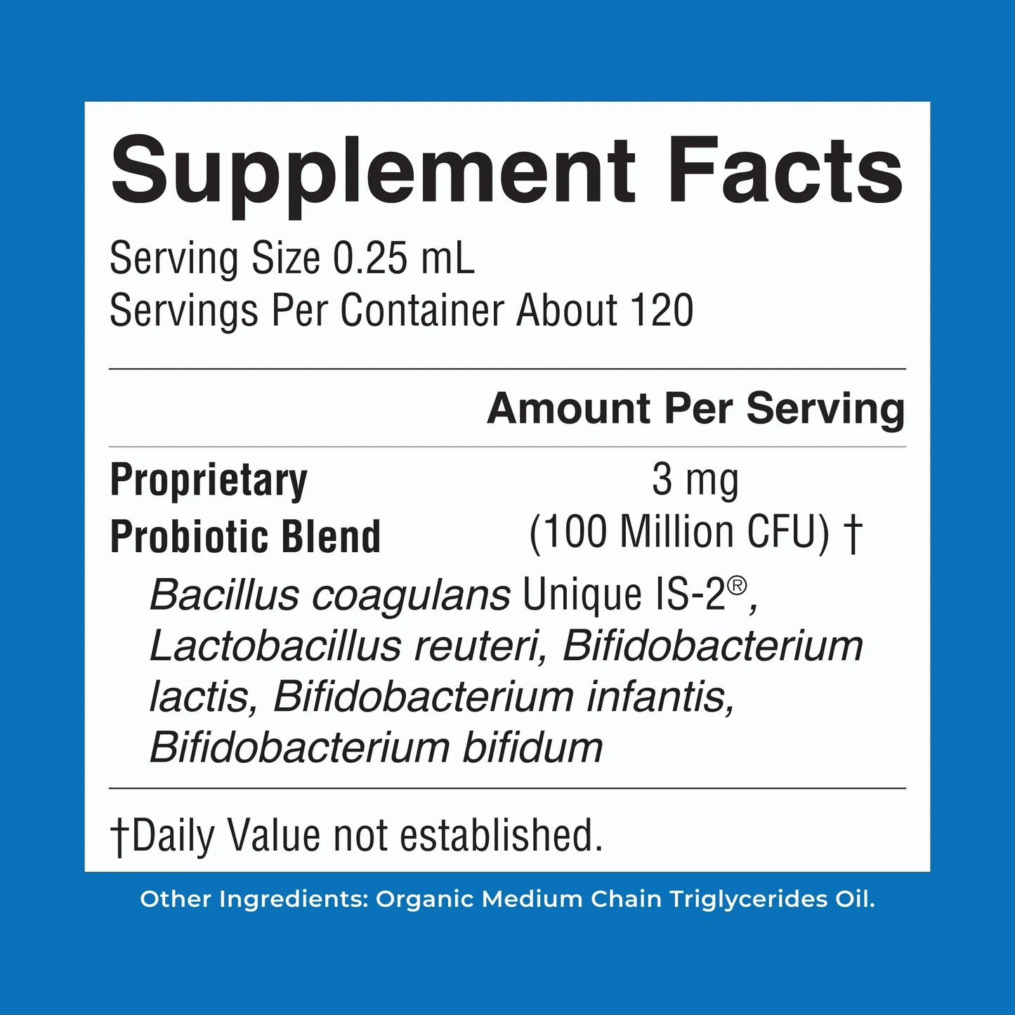 Organic Infant Liquid Probiotic